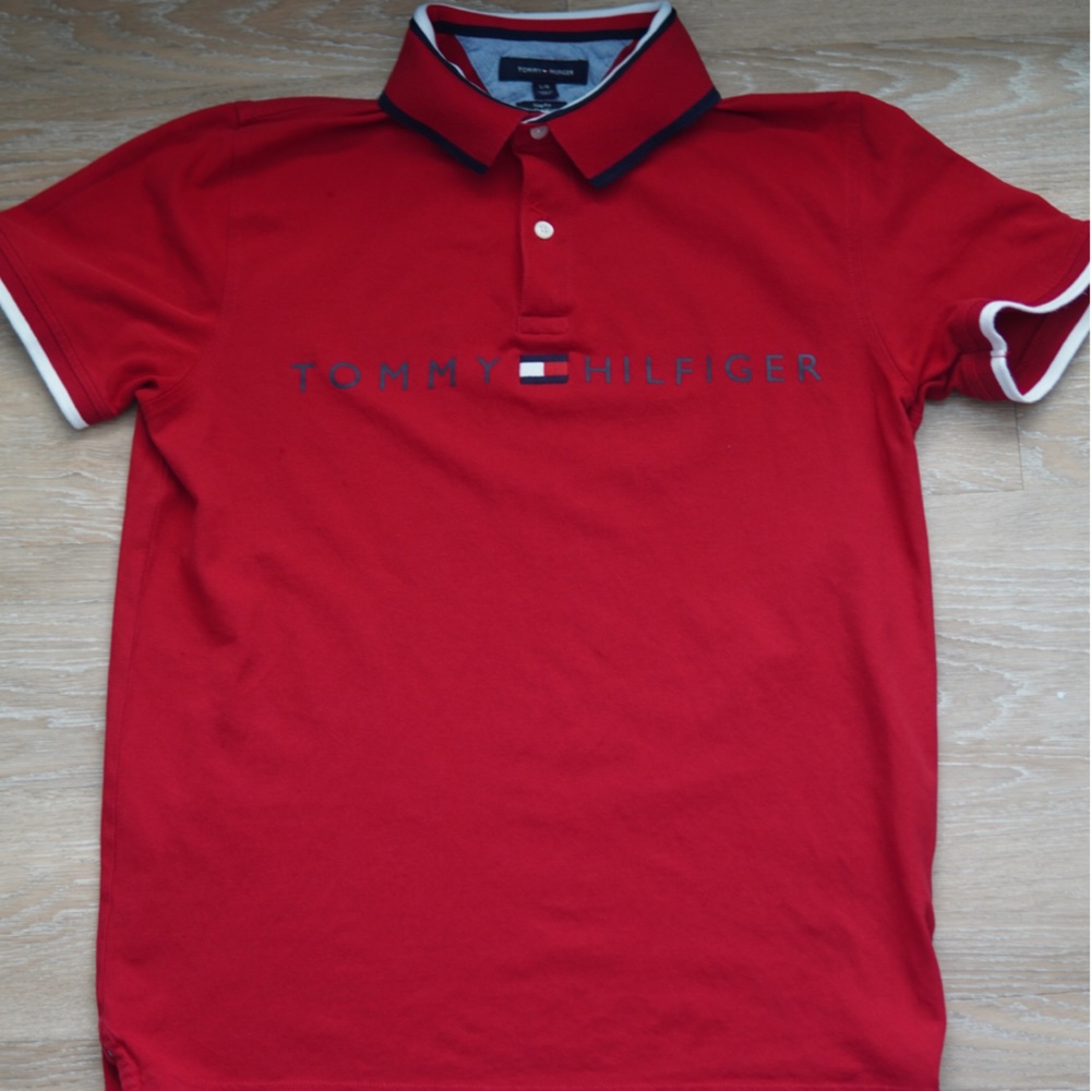 Tommy Hilfiger Logo Polo Shirt Large